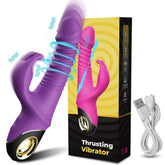 Rabbit Vibrator Automatic Telescopic Rotation G-Spot Clitoris Stimulator - Seductiva